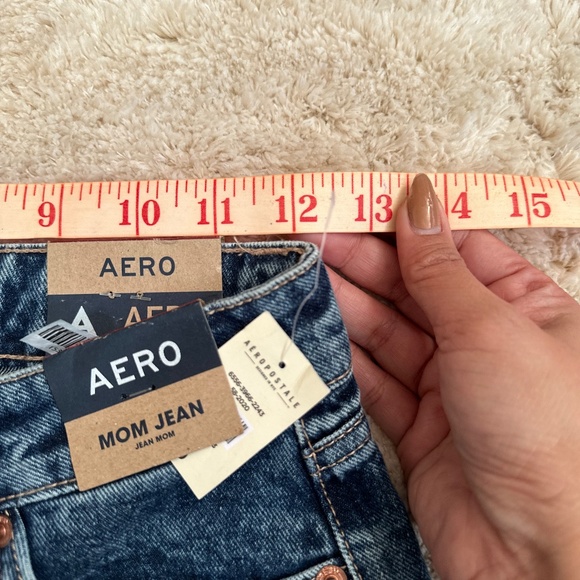 Aeropostale BNWT Mom Jean Two-toned Denim Womens Size 00 - Picture 6 of 11